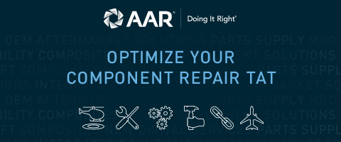 AAR logo. Doing It Right. Optimize your component repair TAT