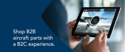 Shop B2B aircraft parts with a B2C experience.