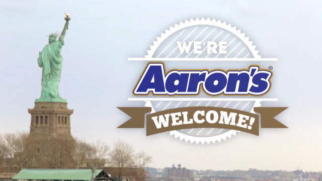 We're Aaron's. Welcome!
