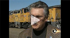 Union Pacific Green Locomotive Tour - KTVU news 