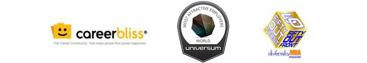 Awards: careerbliss &reg; The Career Company that helps people find career happiness, Universum: ACAC's TOP 50 Most Attractive Employers, 50 Out Front Diversity MBA